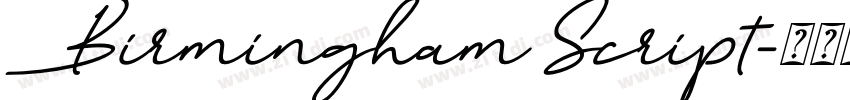 Birmingham Script字体转换